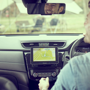 Pioneer Tablet SPH-8TAB-Bt gemonteerd in de auto Pioneer Tablet SPH-8TAB-Bt gemonteerd in de auto
